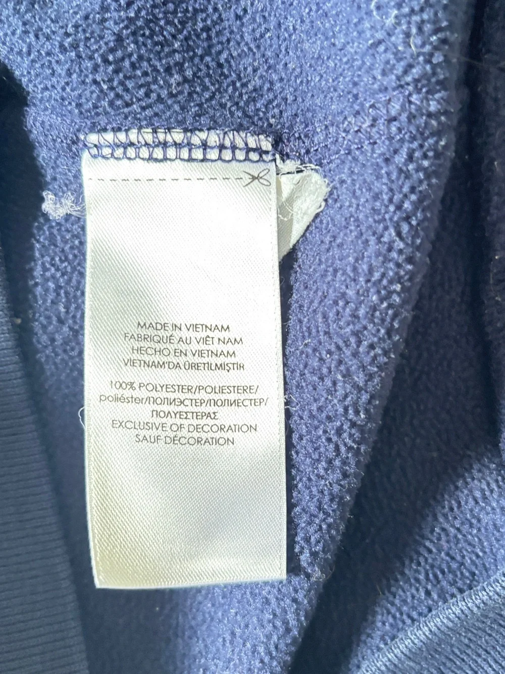 Polo Ralph Lauren Mens M Navy Fleece Hoodie USA Flag Logo Pullover